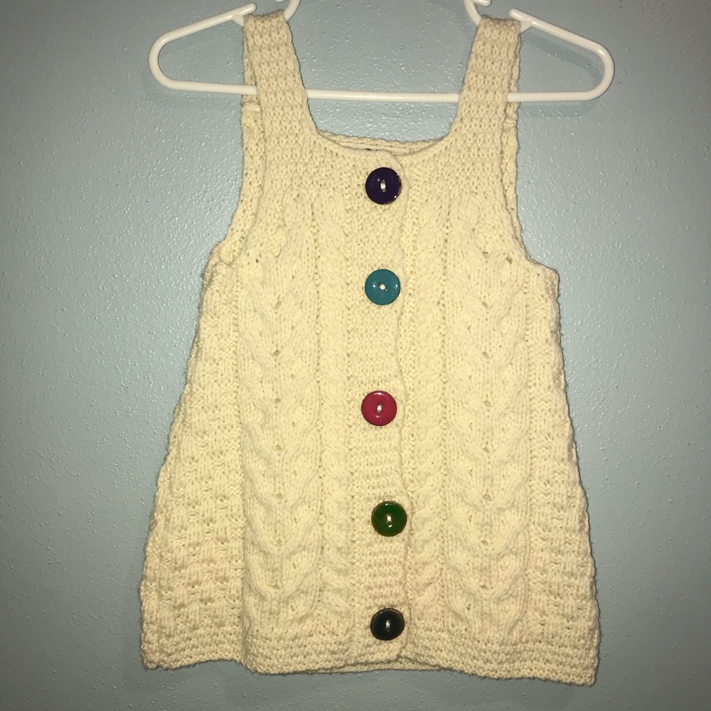 CARRAIG DONN Irish Wool Jumper Size 6-12 months